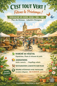 Labastide d'Armagnac - C'est tout vert fêtons le printemps - 5 Avril