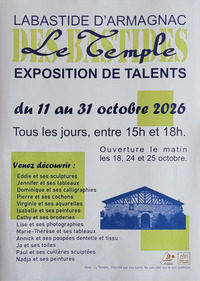 Labastide d'Armagnac - Exposition de talents - 11 au 31 Octobre