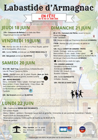 Labastide d'Armagnac - Fêtes locales - 18 au 22 Juin