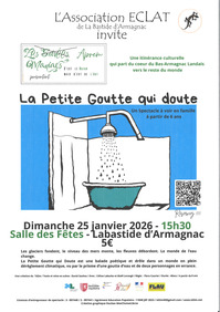 Labastide d'Armagnac - La petite goutte qui doute - 25 Janvier