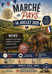 Labastide d'Armagnac - Marché de pays - 14 Juillet