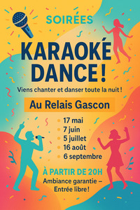 Labastide d'Armagnac - Soirées Karaoké Dance - 17 Mai