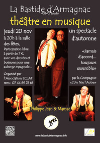 Labastide d'Armagnac - Théâtre en musique - 20 Novembre