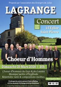 Lagrange - Concert choeur d'hommes - 29 Mars
