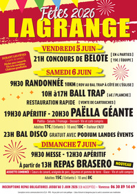 Lagrange - Fêtes - 5 au 7 Juin