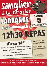 Lagrange - Sanglier à la broche - 5 Septembre
