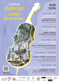 Landes d'Armagnac - Musique en Bas Armagnac - 13 au 23 Août