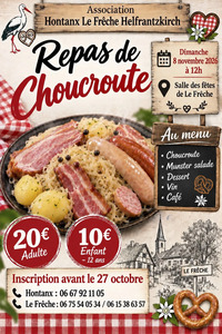 Le Frêche - Repas choucroute - 8 Novembre