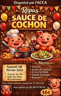 Lencouacq - Repas sauce de cochon - 28 Février