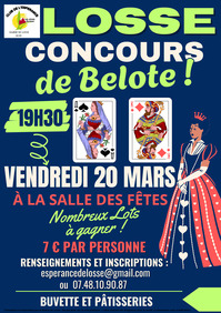 Losse - Concours de belote - 20 Mars