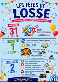 Losse - Fêtes du village - 31 Juillet au 2 Août