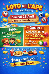 Losse - Loto - 25 Avril