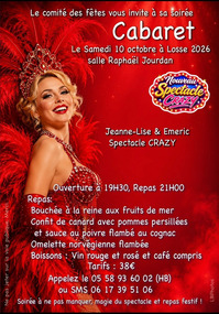 Losse - Soirée Cabaret - 10 Octobre