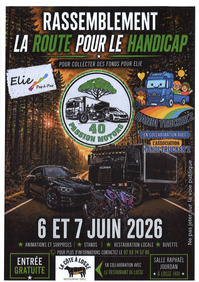Losse - Rassemblement la route pour le handicap (affiche) - 6 & 7 Juin