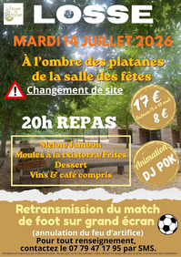 Losse - Repas autour du plan d'eau (2) - 14 Juillet