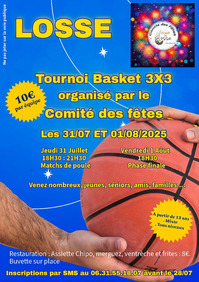 Losse - Tournoi de Basket 3X3 - 31 Juillet & 1er Août