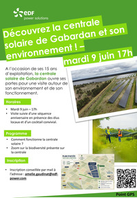 Losse - Visite ferme solaire du Gabardan - 9 Juin