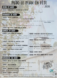 Pujo le Plan - Fêtes - 27 au 30 Août