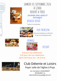 Pujo le Plan - Journée grillades & pétanque - 5 Septembre