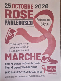 Parleboscq - Marche rose - 25 Octobre
