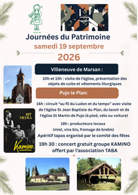 Pays villenevois - JEP - 19 Septembre