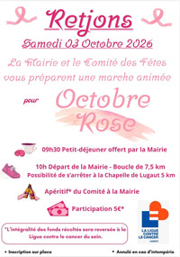 Retjons - Marche Octobre rose - 3 Octobre