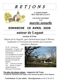 Retjons - Marche annuelle autour de Lugaut - 19 Avril