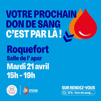 Roquefort - Don de sang - 21 Avril