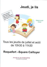 Roquefort - Jeudi, je lis - Juillet & Août