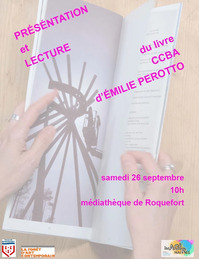 Roquefort - Présentation du livre CCBA d'Émilie PEROTTO - 26 Septembre