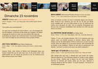 Roquefort - Un dimanche au cinéma (Programme) - 23 Novembre
