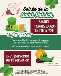Roquefort -Soirée St Patrick - 17 Mars