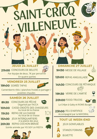 St Cricq Villeneuve - Fêtes - 24 au 27 Juillet