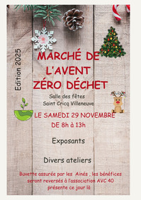 St Cricq Villeneuve - Marché de l'Avent zéro déchet - 29 Novembre
