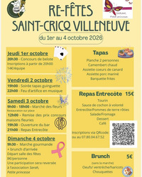 St Cricq Villeneuve - Re fêtes - 1er au 4 Octobre
