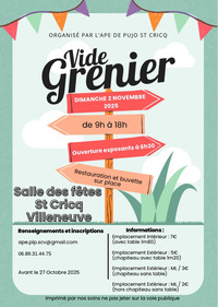 St Cricq Villeneuve - Vide grenier - 2 Novembre