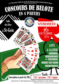St Gein - Concours de belote - 16 Octobre