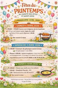 St Gein - Fêtes du Printemps - 4 au 6 Avril