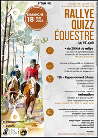 St Gor - Rallye Quizz équestre - 18 Mai