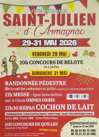 St Julien d'Armagnac - Fêtes patronales - 29 & 31 Mai