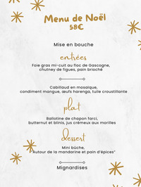 St Justin - Menu de Noël Cadet de Gascogne - 25 Décembre