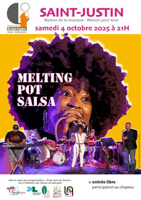 St Justin - Concert Melting Pot Salsa (Affiche) - 4 Octobre