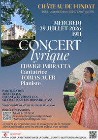 St Justin - Concert lyrique - 29 Juillet