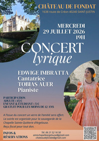 St Justin - Concert lyrique - 29 Juillet