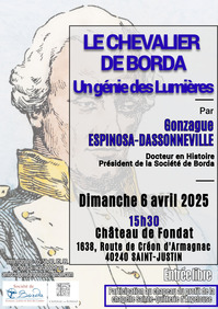 St Justin - Conférence le chevalier de Borda - 6 Avril