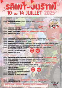 St Justin - Fêtes - 10 au 14 Juillet