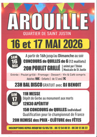 St Justin - Fêtes Arouille - 16 & 17 Mai