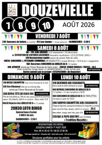 St Justin - Fêtes de Douzevielle - 7 au 10 Août