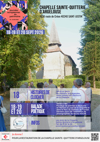 St Justin - JEP Chapelle Ste Quitterie d'Argelouse - 18 au 20 Septembre