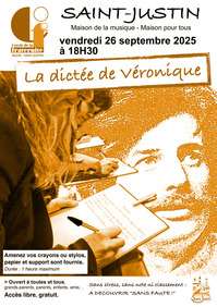 St Justin - La dictée de Véronique - 26 Septembre